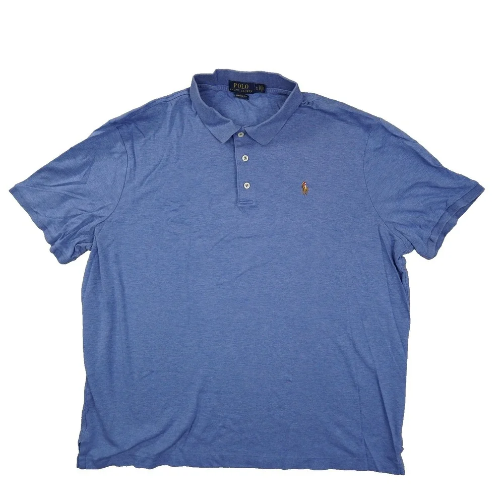 Polo Ralph Lauren Classic Fit Polo‎ Shirt Men's XL Blue Short Sleeve Preppy